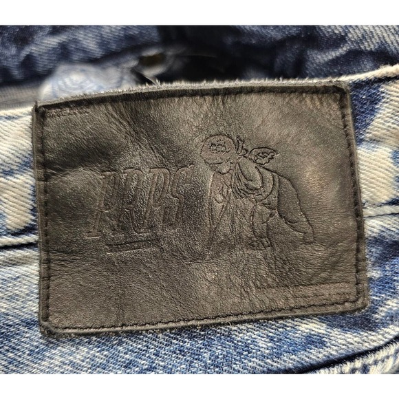 PRPS Jeans Denim Button Fly Straight Leg Blue Red Distressed Barracuda MENS 42 - Picture 10 of 13